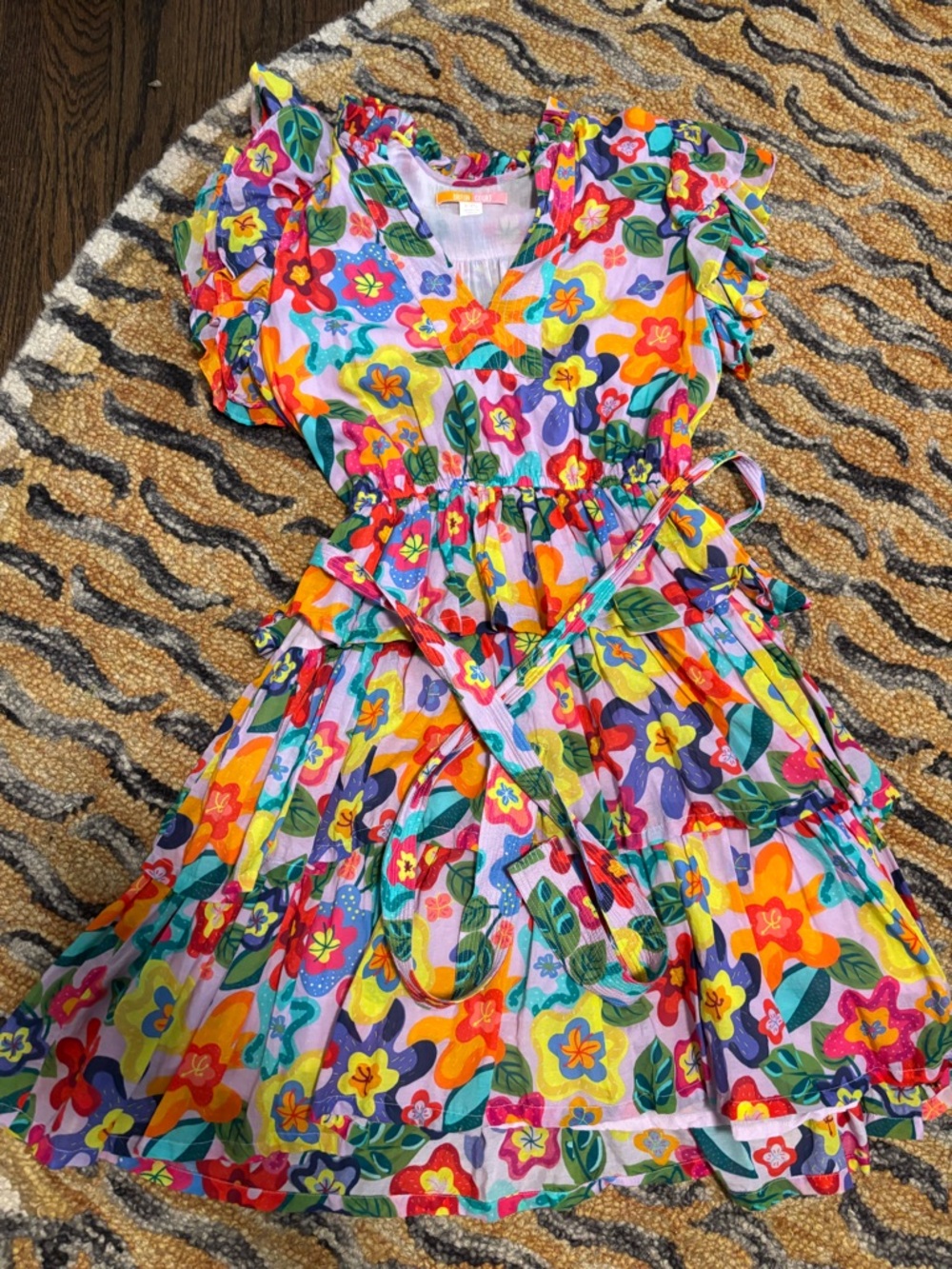 Briton Court Floral Ruffle Dress